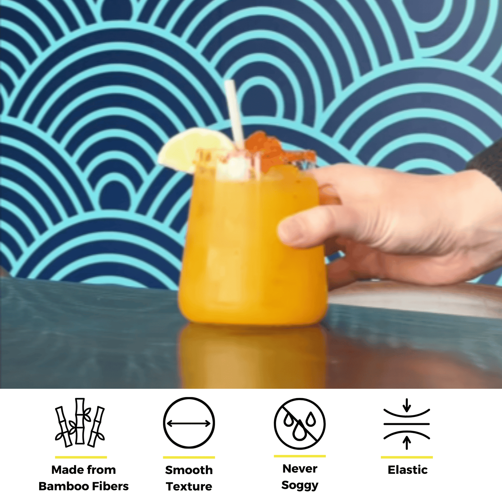 5.5" Bamboo Fiber Straws | 6mm | 25ct. - Image 3