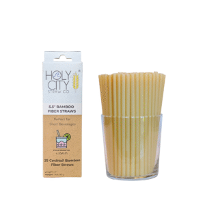 5.5" Bamboo Fiber Straws | 6mm | 25ct.